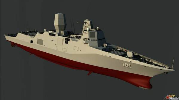 055大驱或明年下水 可载百枚导弹在南海饱和攻击 055大驱或明年下水 可载百枚导弹在南海饱和攻击