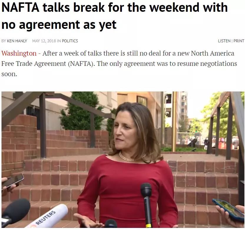 美加墨三国第八轮谈判谈崩川普贸易战或夭折