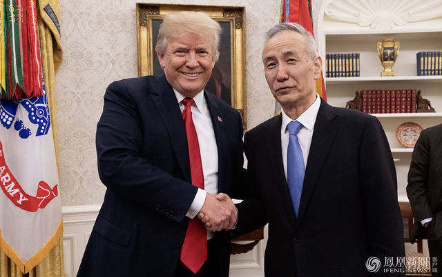 特朗普会见刘鹤就中美经贸关系深入交换意见