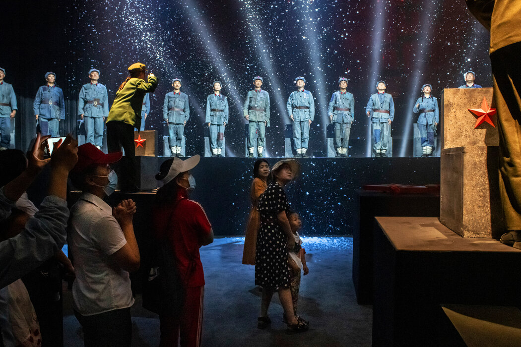 延安主题公园的红军抗战节目