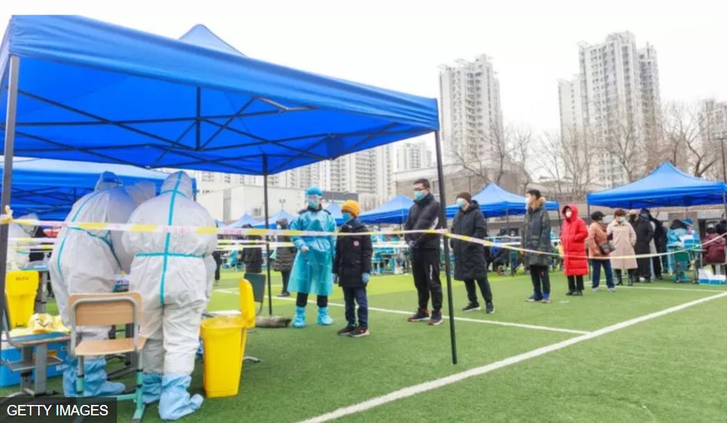 1月9日天津市民接受核酸检测