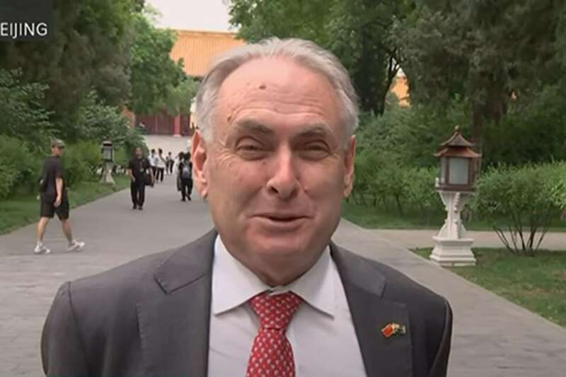 法瑞尔向随行记者表示，能获邀参观故宫感到“非常荣幸”