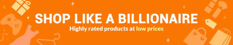 Temu的广告中有一张快乐的仓库员工的照片，广告词是：“像亿万富翁一样购物 ...