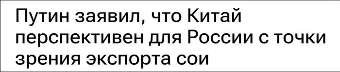 普京：中国有兴趣购买大量俄罗斯大豆 前景广阔