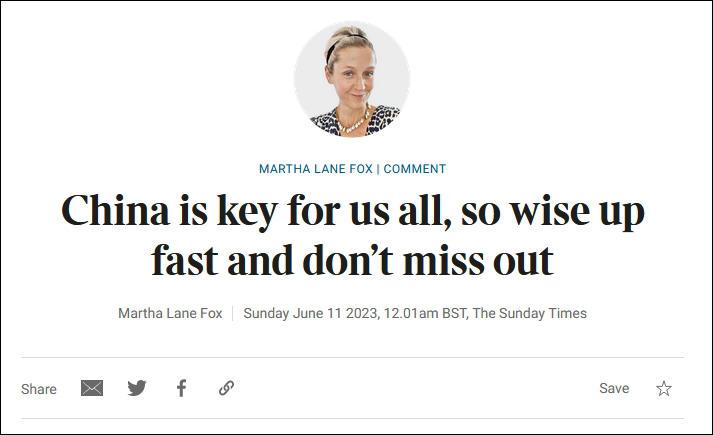 中国对我们所有人都很关键,所以放聪明点