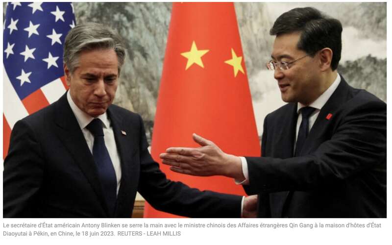 中美外交部长就解决双边贸易、技术与地区安全举行会谈