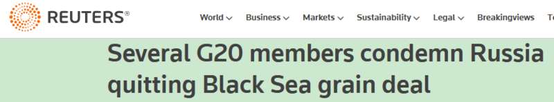 因对俄乌冲突态度不统一,G20再次未达成联合公报