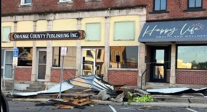 印第安纳州Paoli遭受恶劣天气破坏