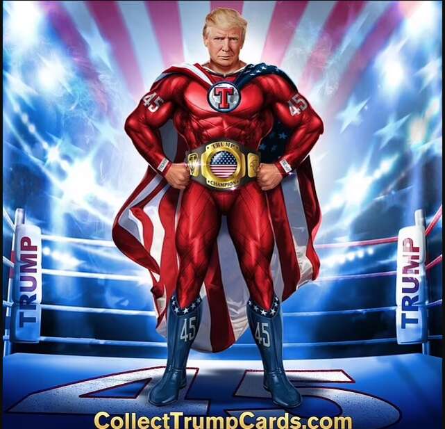 川普就在自己的 TruthSocial 平台上发布了售价 99 美元的数字交易卡广告