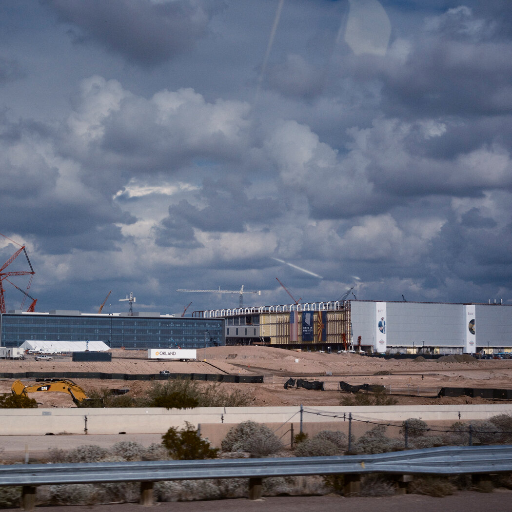 正在建设中的台积电菲尼克斯新工厂