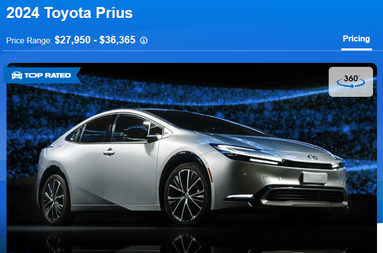 丰田“普锐斯”在美国的售价为27950美元